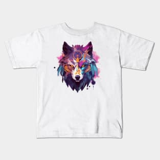 Dreamcatcher Wolf Kids T-Shirt